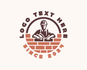 Bricklayer Mason Home improvement logo