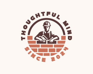 Bricklayer Mason Home improvement Logo