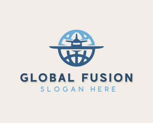 Global Logistics Aircraft logo design