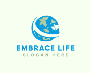 Planet Earth Embrace logo design