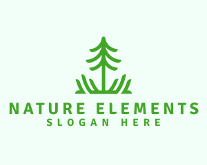 Pine Tree Nature  logo design