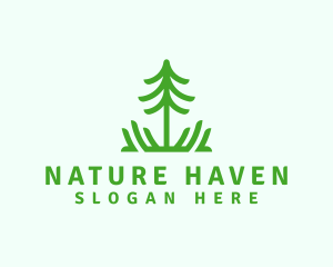 Pine Tree Nature  logo design