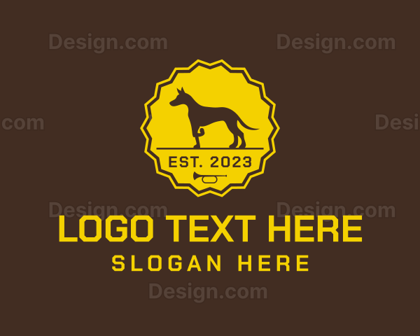 Dog Show Badge Logo