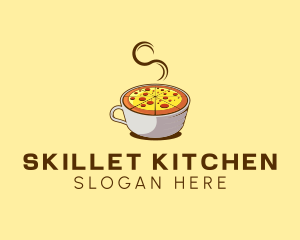 Hot Pizza Mug logo design