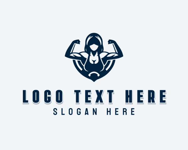 Weightlifting logo example 4