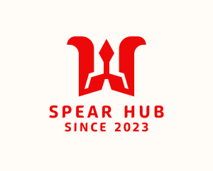 Letter W Spear logo