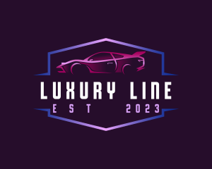 Luxury Sedan Car Park logo design