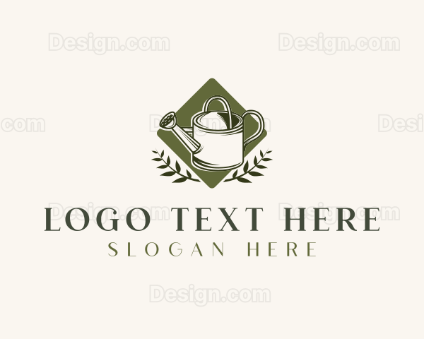 Garden Watering Can Logo