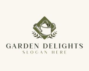 Garden Watering Can logo design