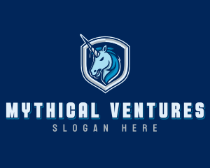 Gaming Mythical Unicorn logo design