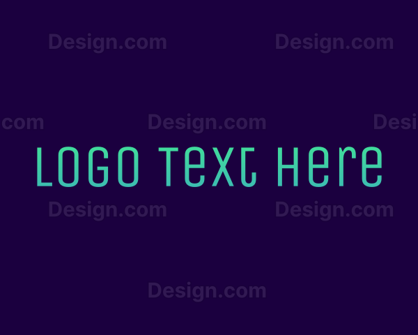 Gradient Tall Wordmark Logo