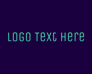 Condensed - Gradient Tall Wordmark logo design