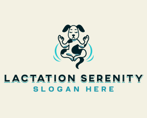 Pet Dog Yoga logo design