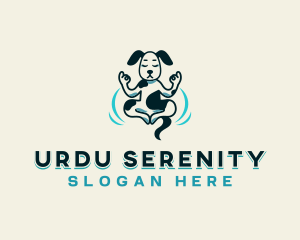 Pet Dog Yoga logo design