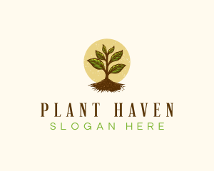 Garden Plant Seedling logo design