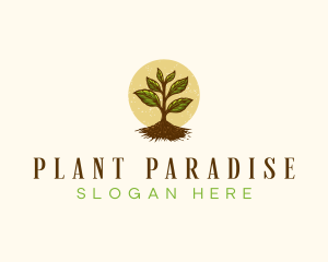 Garden Plant Seedling logo design