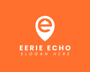  Location Pin Letter E logo design