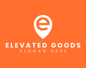  Location Pin Letter E logo design