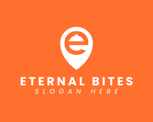  Location Pin Letter E logo design