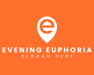  Location Pin Letter E logo design