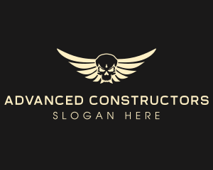 Winged Skull logo design