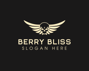 Winged Skull logo design