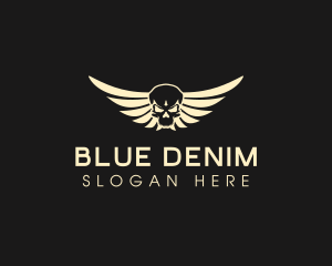 Winged Skull logo design