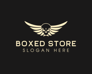 Winged Skull logo design