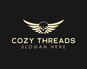 Winged Skull logo design