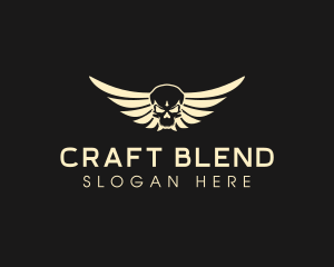 Winged Skull logo design