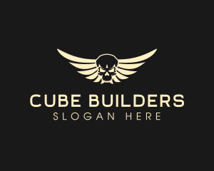 Winged Skull logo design