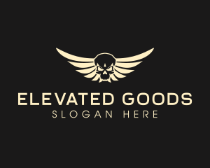 Winged Skull logo design