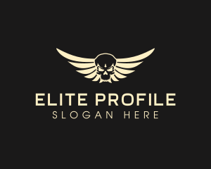 Winged Skull logo design