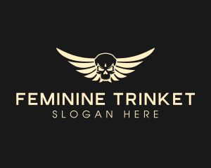 Winged Skull logo design