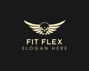 Winged Skull logo design