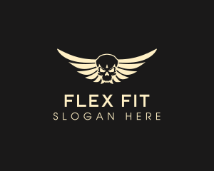 Winged Skull logo design