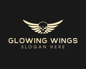 Winged Skull logo design