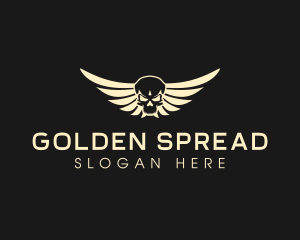 Winged Skull logo design