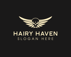 Winged Skull logo design