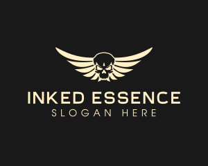 Winged Skull logo design