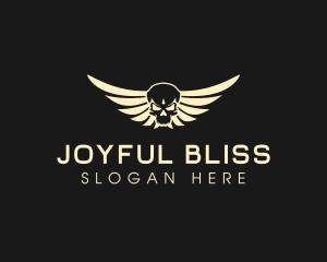 Winged Skull logo design