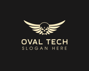 Winged Skull logo design