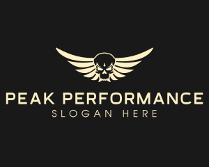 Winged Skull logo design