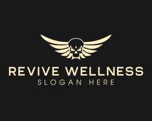 Winged Skull logo design