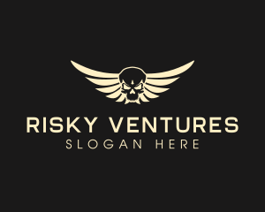 Winged Skull logo design