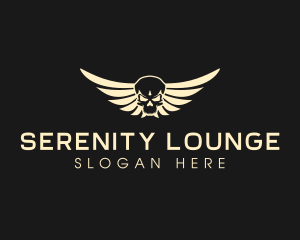 Winged Skull logo design