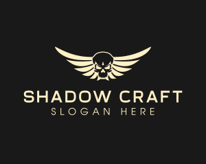 Winged Skull logo design