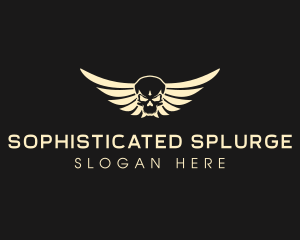 Winged Skull logo design