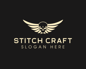 Winged Skull logo design