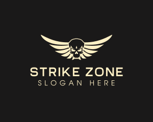 Winged Skull logo design